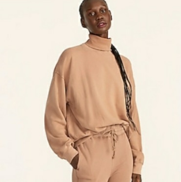 Jcrew NWT turtleneck sweatshirt - Picture 2 of 4